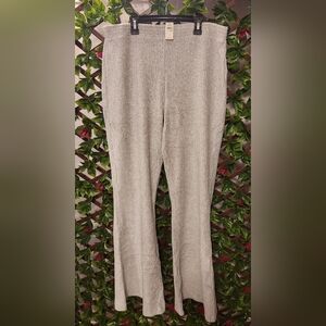 Gray Ribbed Pants